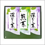 【弔事用平袋】煎茶・深蒸し詰め合わせ3本組